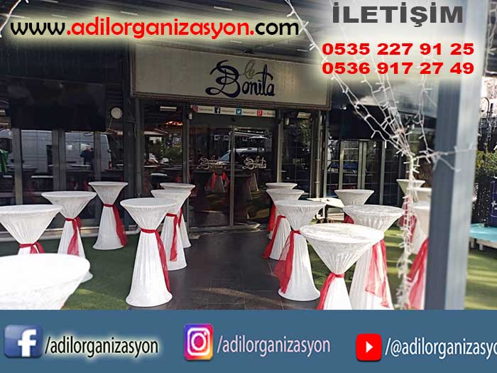 kokteyl ve bistro masa kiralama