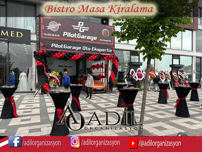 kokteyl ve bistro masa kiralama