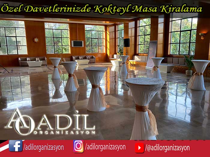 kokteyl ve bistro masa kiralama