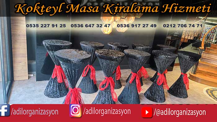 kokteyl ve bistro masa kiralama