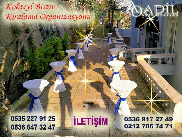kokteyl ve bistro masa kiralama