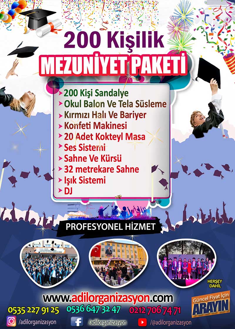 200 Kişilik Mezuniyet Paketi